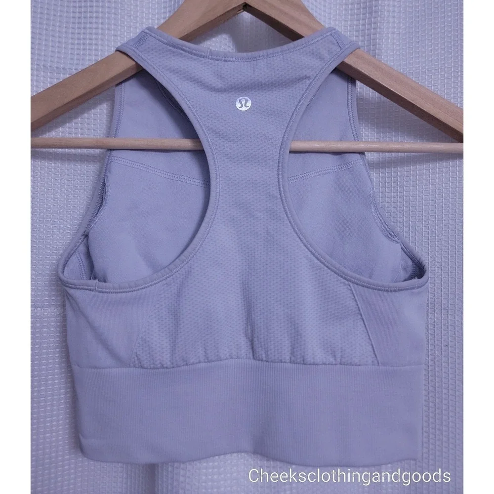 Lululemon 8 Ebb to Train Bra W2BLGS Medium Support C/D Cup Racerback